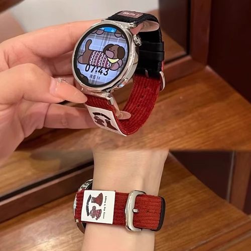 sanD-P华为gt5秋冬款灯芯绒表带