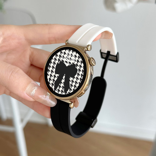 sanD-P华为gt4硅胶磁吸表带41mm