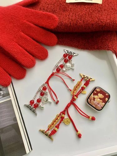 sanD-P苹果iWatch平安福串珠表带