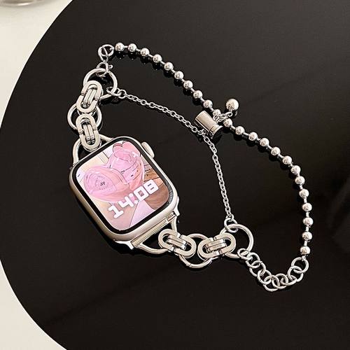 sanD-P红米watch4朋克风金属表链