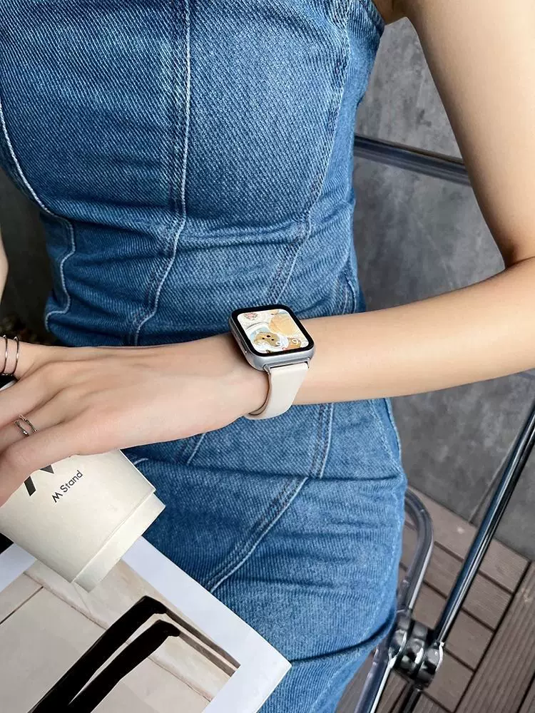 Silicone watch strap, changeable universal bracelet, 46mm