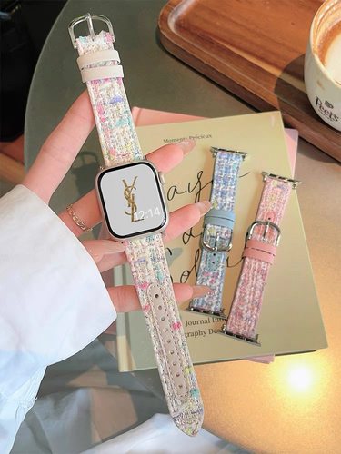 sanD-P苹果iWatch10毛妮拼皮表带