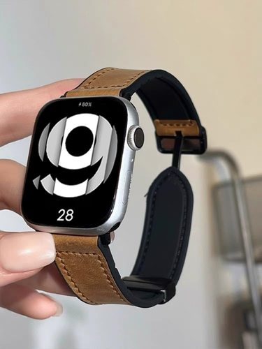 sanD-P红米watch4疯马纹磁吸表带