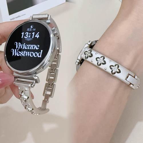 sanD-P华为GT5gt4闪钻克罗心表链