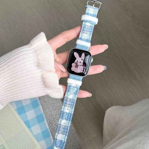 sanD-P红米watch6/5秋冬毛绒表带