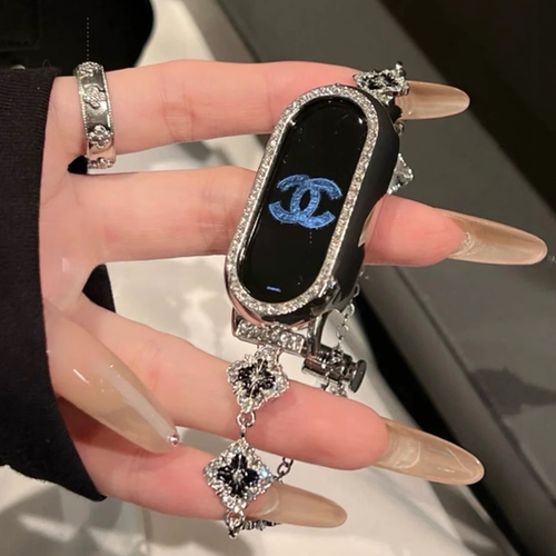 sanD-P小米10nfc闪钻四叶草表链