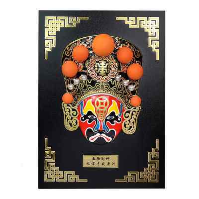 脸谱川剧五路财神面具挂件国潮风格挂饰火锅店饭店装中国特色礼品