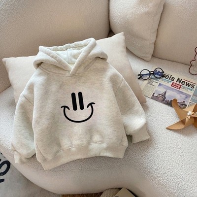 纯棉男童加绒加厚连帽卫衣2025秋冬新款中小儿童宝宝卡通韩版上衣