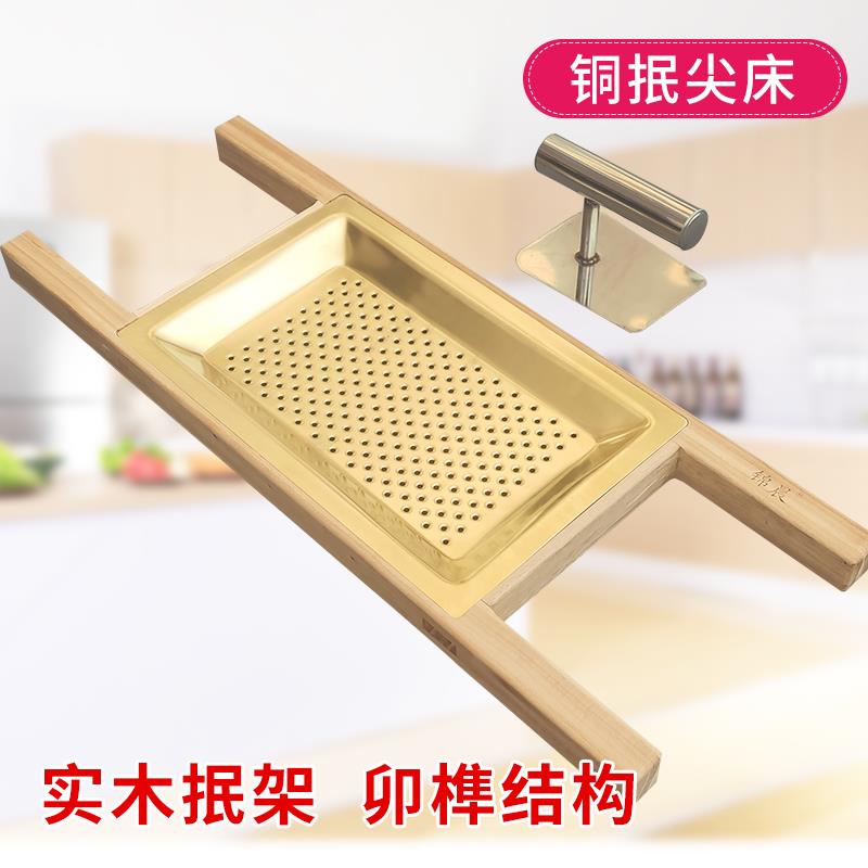 山西面食工具豆面抿尖床抿圪斗抿蝌蚪抿节床抿面器家用实木抿尖床
