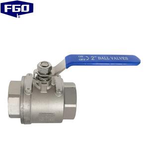 重型 FGO二片式 手动丝扣球阀不锈钢304内螺纹阀门Q11F 16P DN50