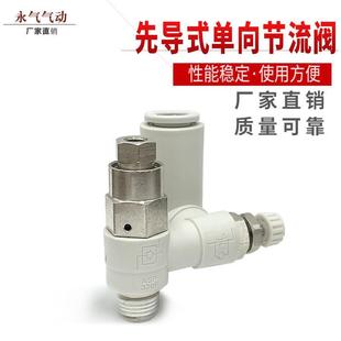 08S可替代SMC 现货先导式 单向阀APS330F 06S速度控制阀330F