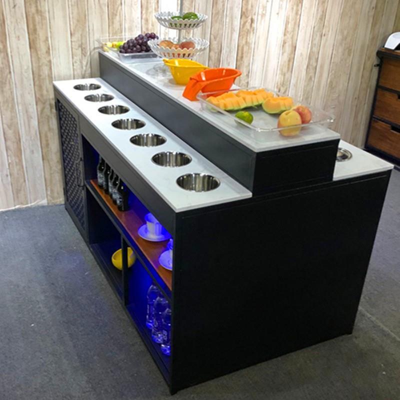 工业风火锅店调料台海底捞蘸料台酱料台调味台商用小料台水果台柜