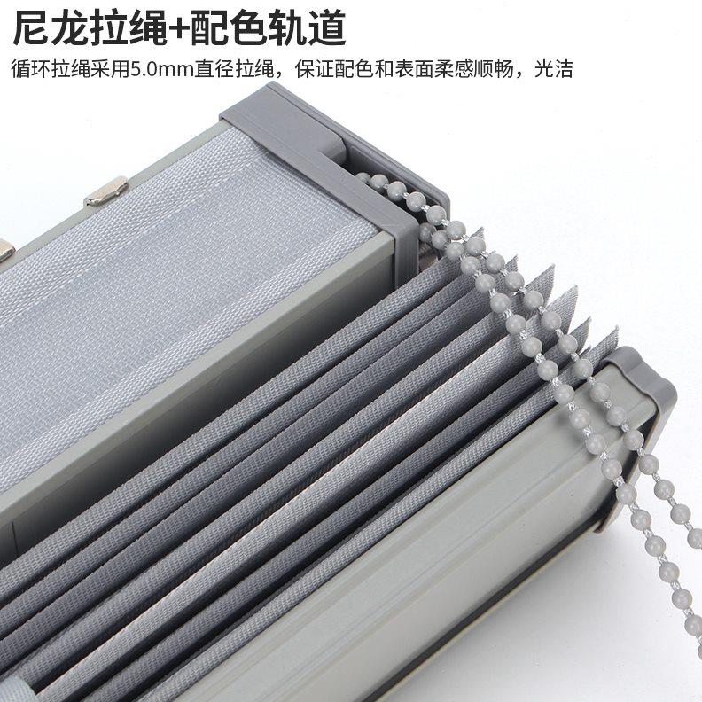 新款布百叶窗帘布艺厨房办公室防水防霉遮阳帘家用电动朗丝帘定制