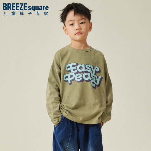BREEZEsquare儿童长袖t恤秋季新