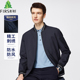 杉杉高级感里衬针织罗纹拼接棒球领夹克春秋商务行政爸爸外套男士