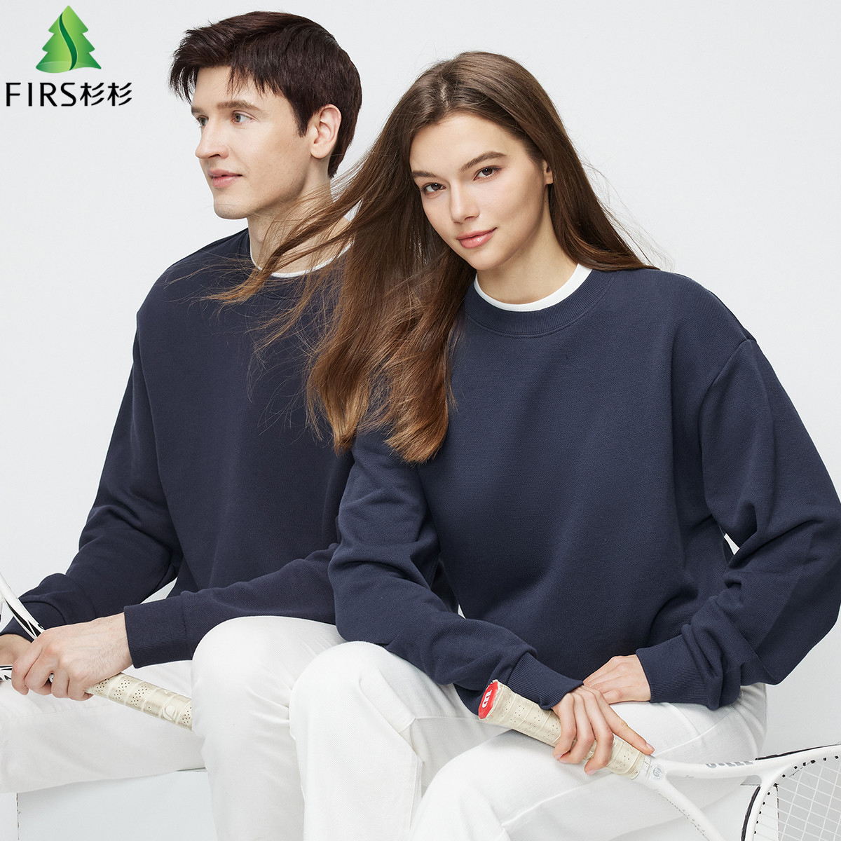 杉杉高支纯棉肌理男女同款卫衣