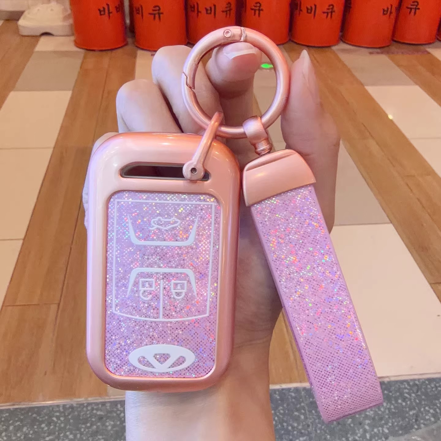 适用于奇瑞钥匙套镭射金属壳