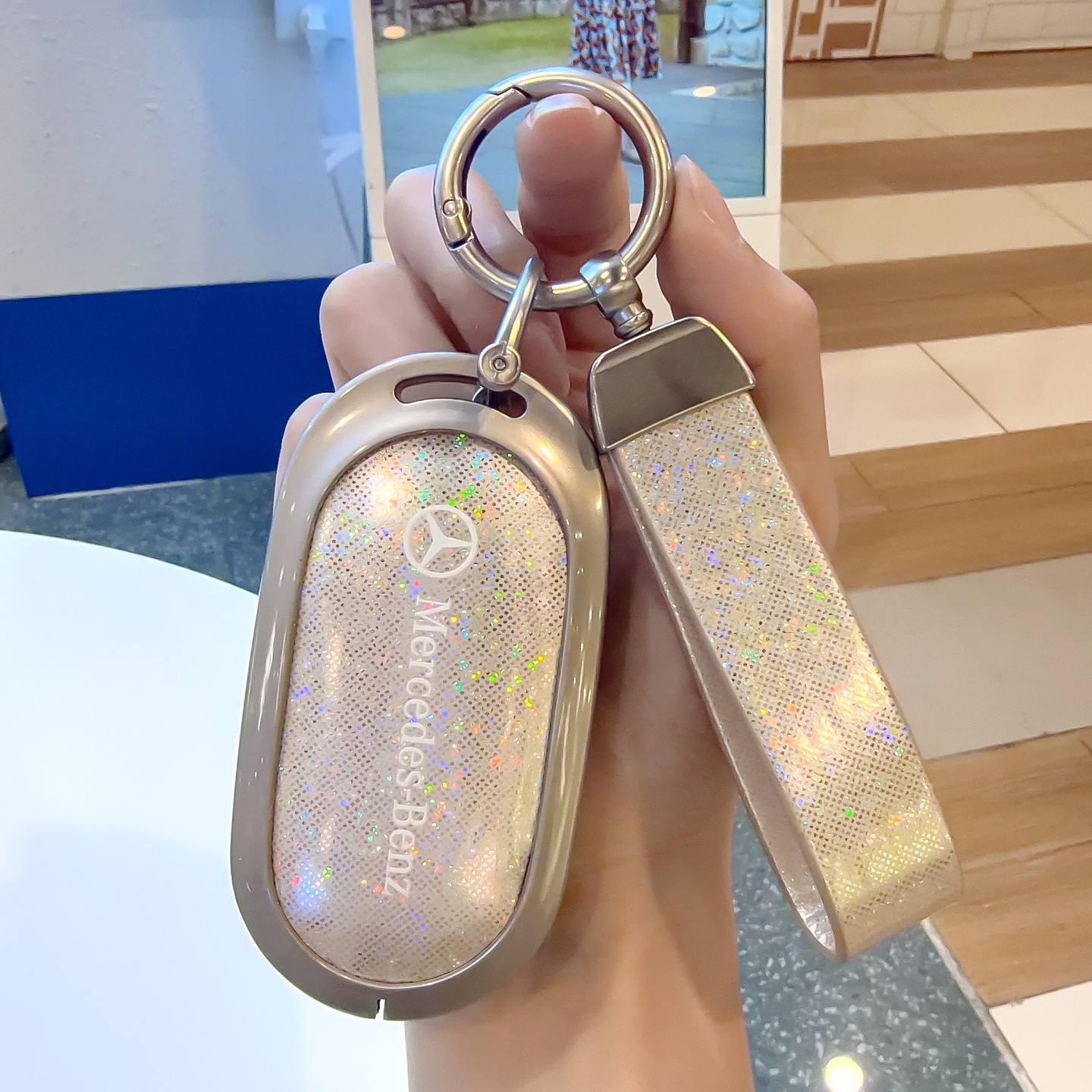 适用于奔驰系列钥匙套LS金属壳