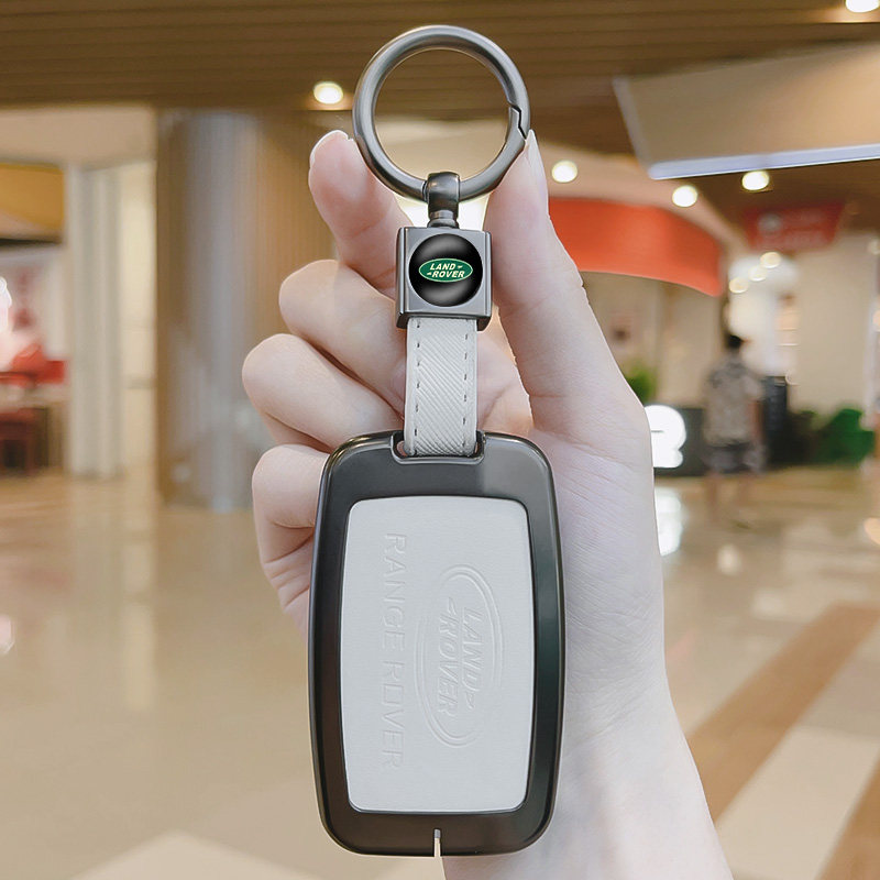 路虎揽胜钥匙套极光L发现4/5运动版车星脉揽运神行者枪色金属壳扣