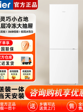 Haier/海尔 BCD-178LHC2E0WV双开两门冷冻冷藏家用出租房冰箱