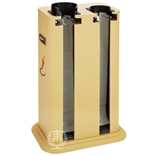 酒店双头伞袋架商场雨伞机银行便民伞套机杏色商用自动伞套机