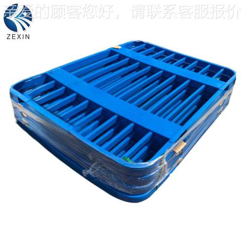 可定叉色字川圆角车地牛托盘 优质四面蓝进叉可堆垛圆DTE角托盘