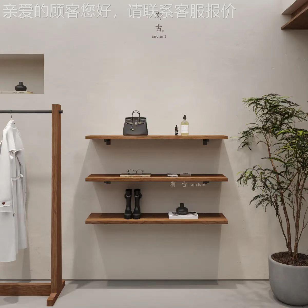 复古壁挂DH-20240约列层板架陈鞋包包置物展示架墙上货架一现代简