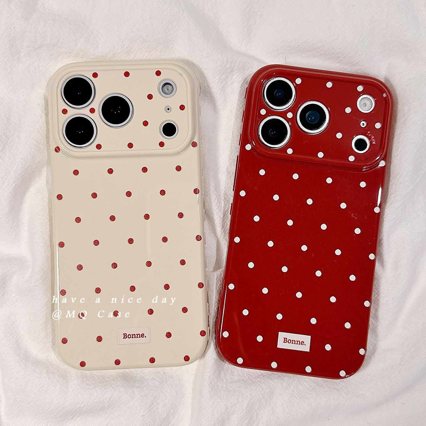 韩系简约纯色小波点适用苹果17手机壳iPhone17Promax新款16高级感15保护套13硅胶14防摔全包创意女款软壳超薄