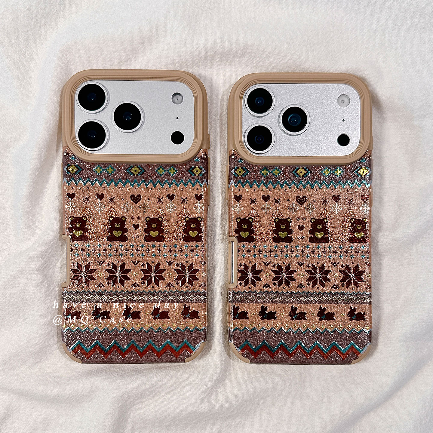 适用于iPhone亚仿皮小ins手机壳