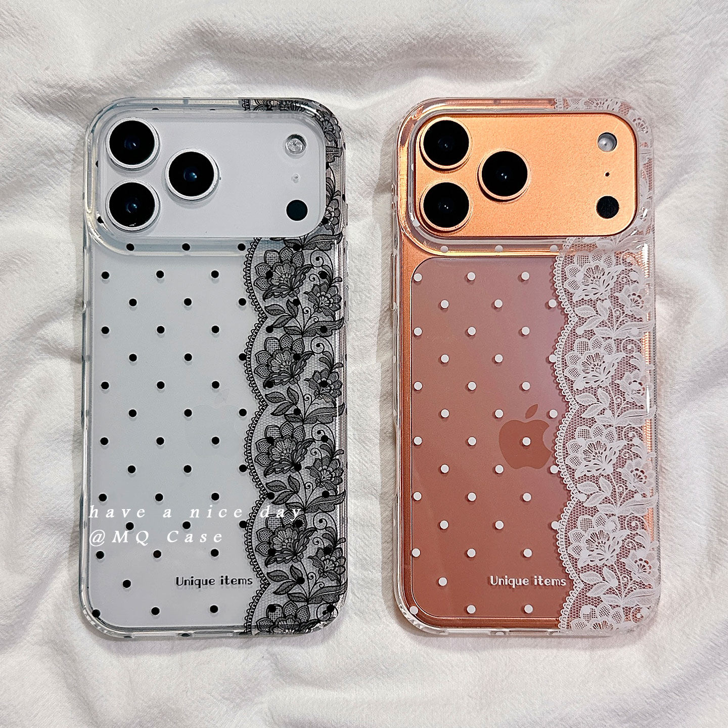 适用于iPhone简约小众波点手机壳