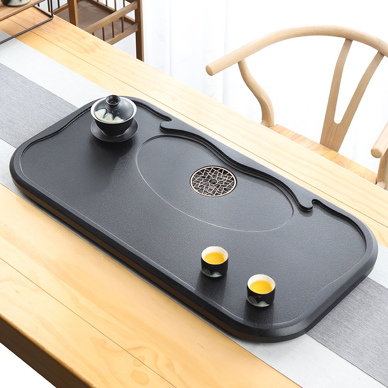 天然乌金石茶盘单盘家用简约茶具客厅整块高档轻奢茶海茶台盘托盘,餐饮具,茶盘,淘宝优惠券,粉丝福利购,淘宝优惠卷