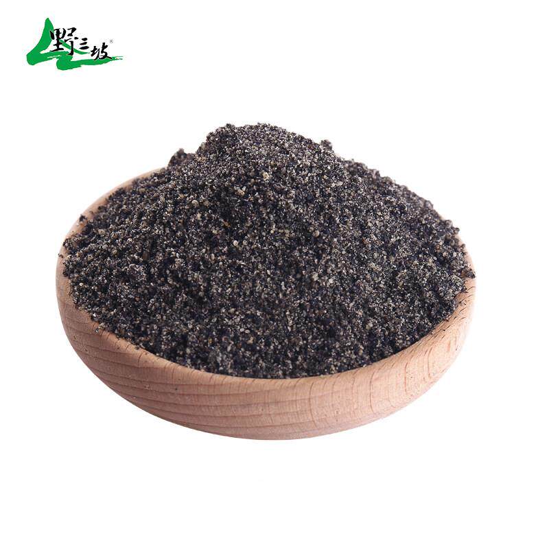 芝纯黑麻粗粉5拌00g熟黑芝麻粉粉可糖纯熟芝麻粉即食冲泡黑饮料早