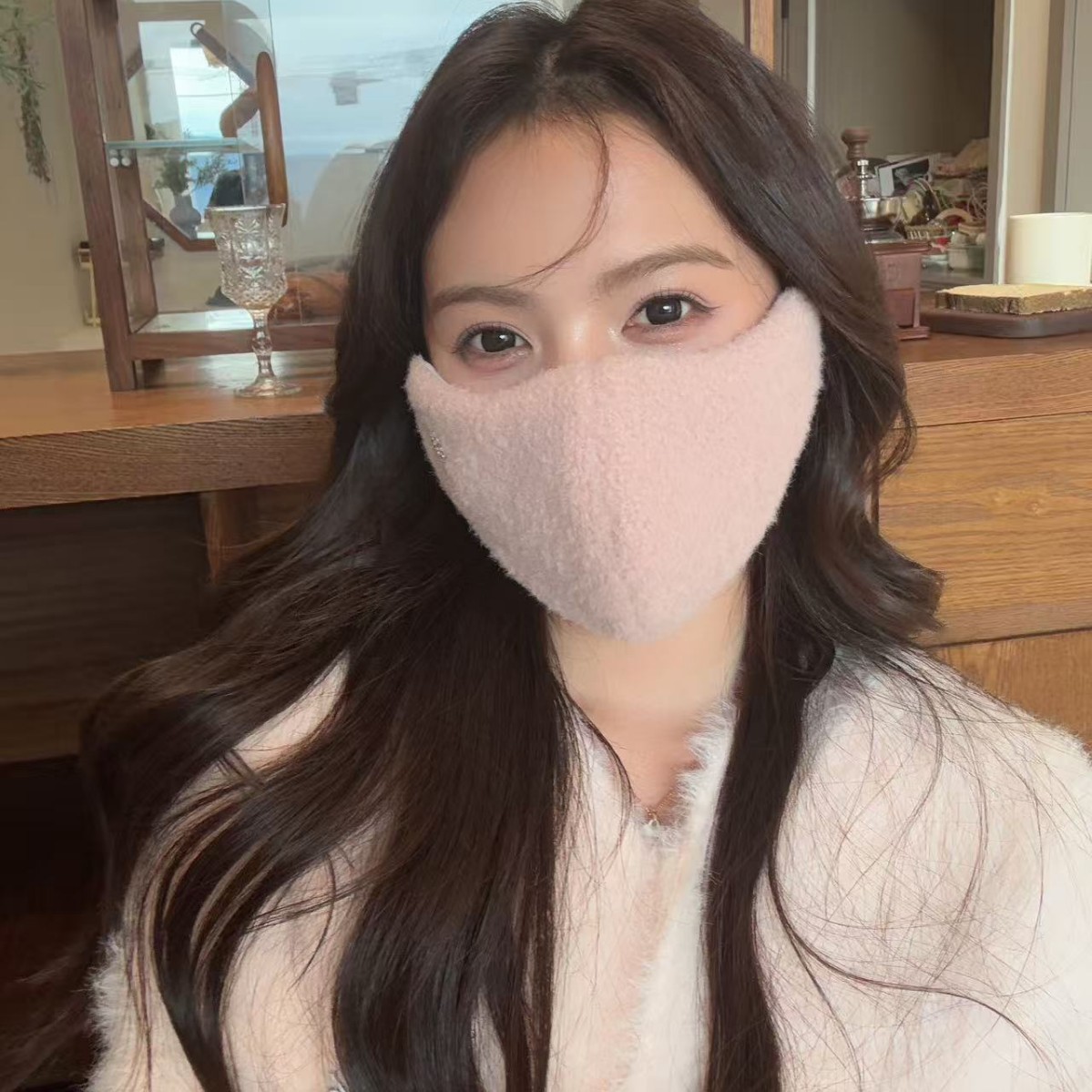 2025年秋冬新品口罩冬季女保暖高颜值防寒电动车骑行防风加厚面罩