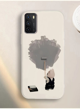 适用于电信天翼一号2021手机壳TYH211U卡通彩绘撞色软防摔保护套