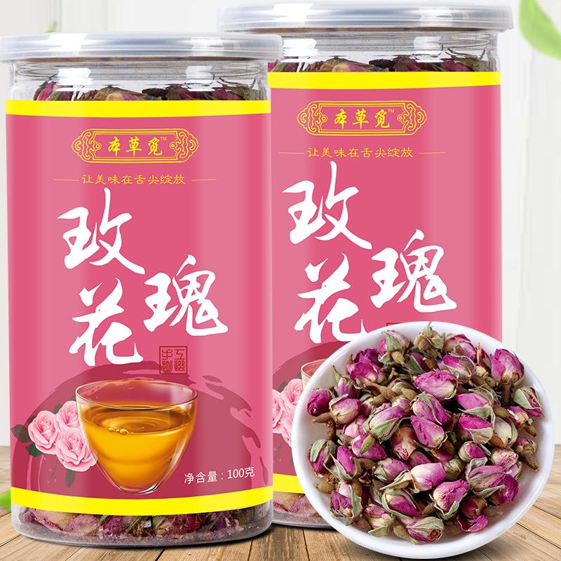 玫瑰花茶100g罐粉法兰西
