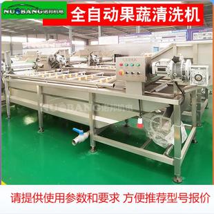 丝瓜洗菜番茄清洗设备茄子流水线全自动海白菜气泡清洗机器缠绕膜
