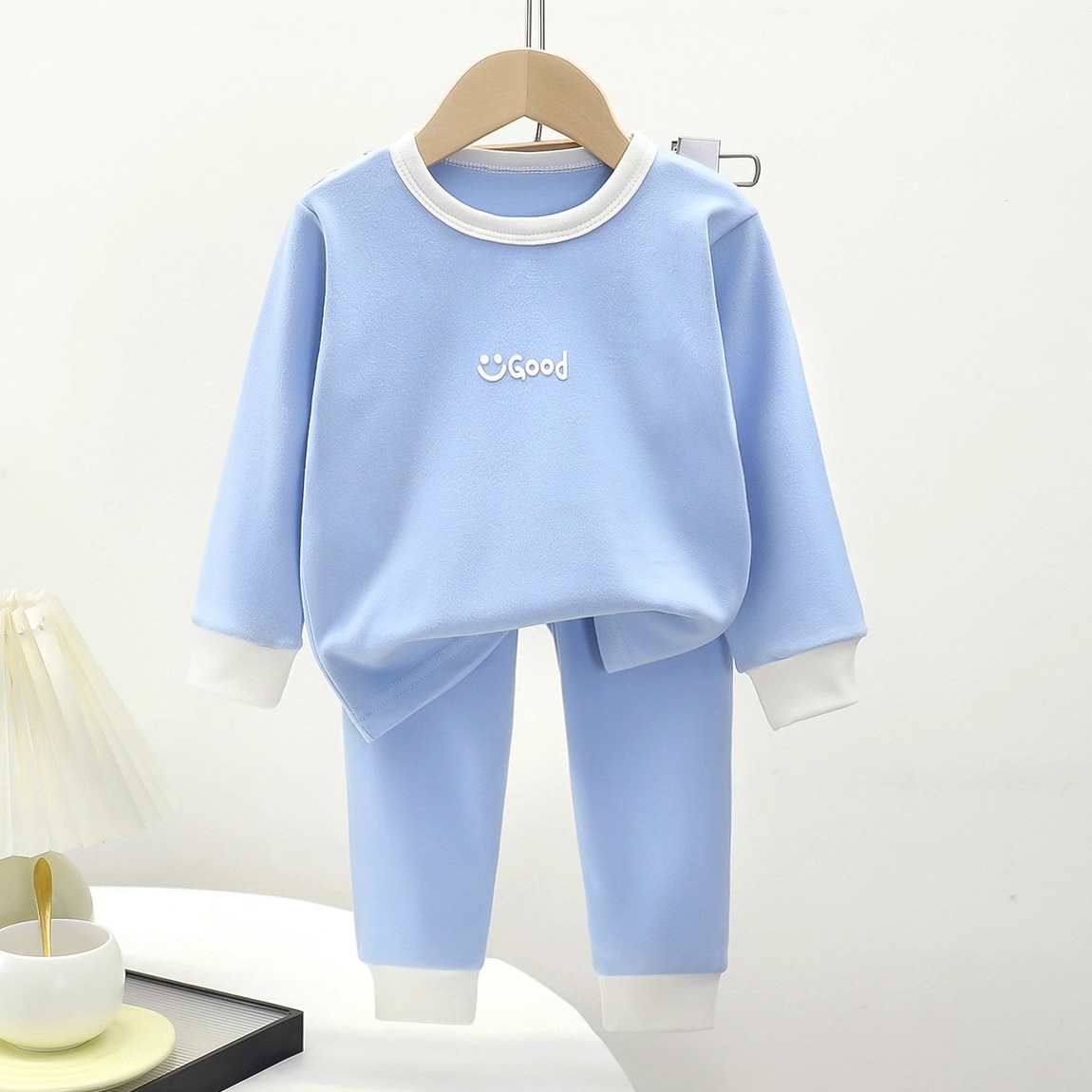 秋冬季儿童德绒内衣套装婴儿宝宝男女童长袖宝宝秋衣裤睡衣家居服