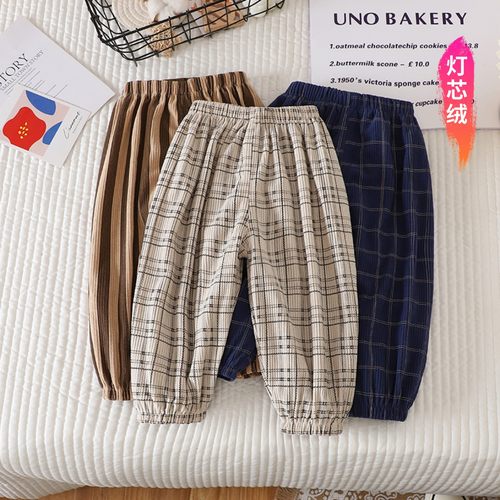 儿童春秋灯芯绒休闲裤长裤外穿潮