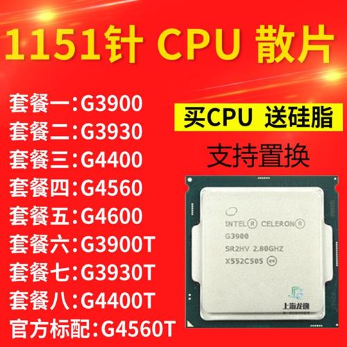 g3900 3930 g4400 g4560 G4600 g3930T G4560 t 1151双核CPU散片-封面