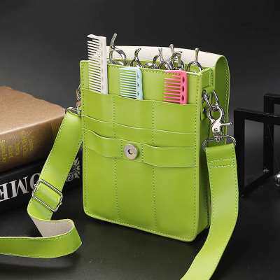 发型师剪刀包斜跨腰包宠物剪刀包美发收纳工具包大容量12支装翻盖