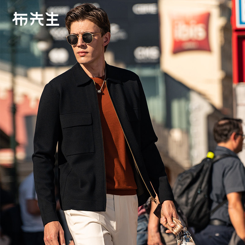 MrBu布先生宽松羊毛外套2023新款翻领商务男士长袖开衫 BT12218怎么样,好用不?