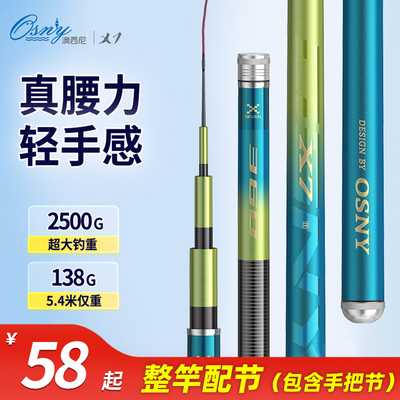 名伦旗舰X7钓鱼竿台超轻硬