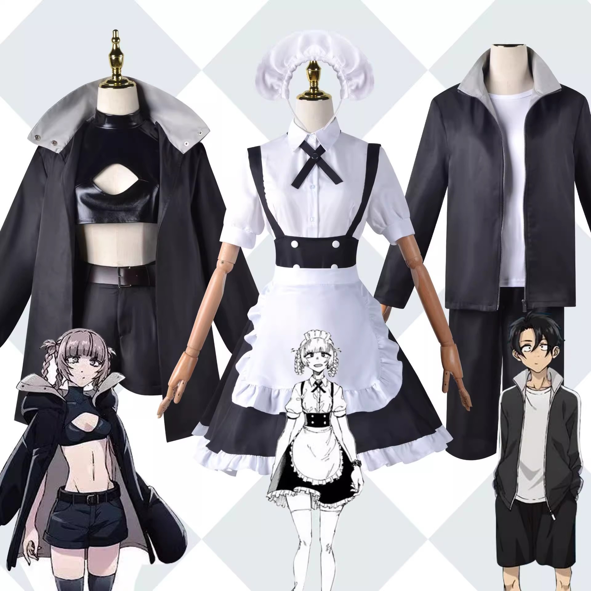 彻夜之歌cos服七草荠风衣外套女仆裙cosplay二次元动漫服装套装