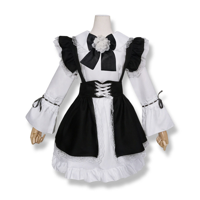 Lolita洋装洛丽塔萝莉连衣裙女佣服软妹咖啡厅女仆装服务员侍女装