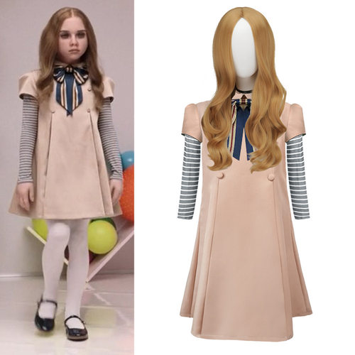梅根cos服万圣节儿童连衣裙M3GAN主角同款角色扮演服cosplay服装