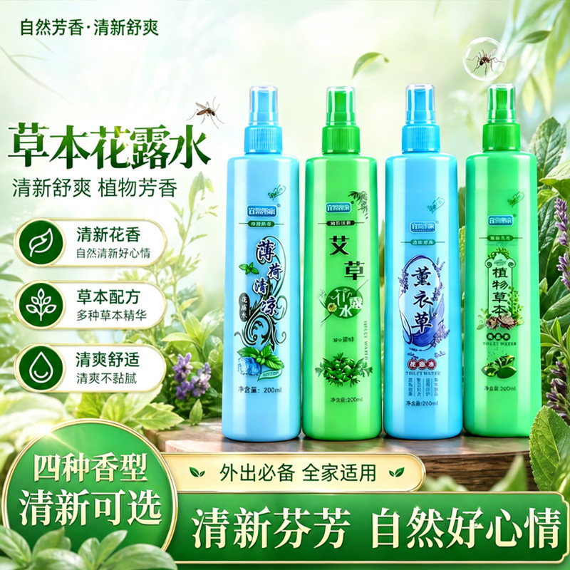大瓶装驱蚊花露水防蚊虫叮咬清新