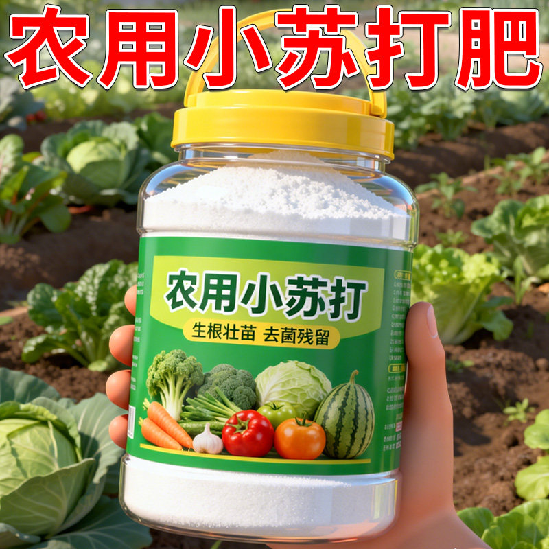 小苏打园艺肥碳酸氢钙植物农作物花卉绿植蔬菜果树果蔬土壤覆盖物