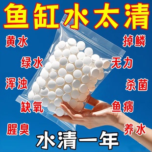 鱼缸净水片澄清澈净化水质除臭去腥鱼缸水族箱鱼池清水养鱼净水剂