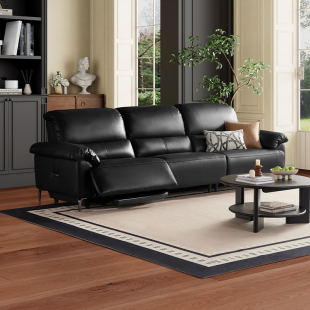 LAZBOY乐至宝真皮功能沙发电动大黑牛0靠墙复古692欢乐谷 新品