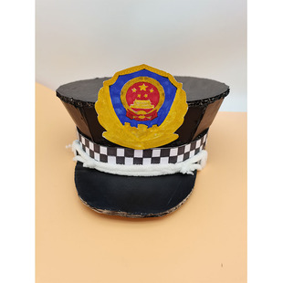 纸板箱创意手工帽 变废为宝环保幼儿园小制作 职业帽子万圣节成品